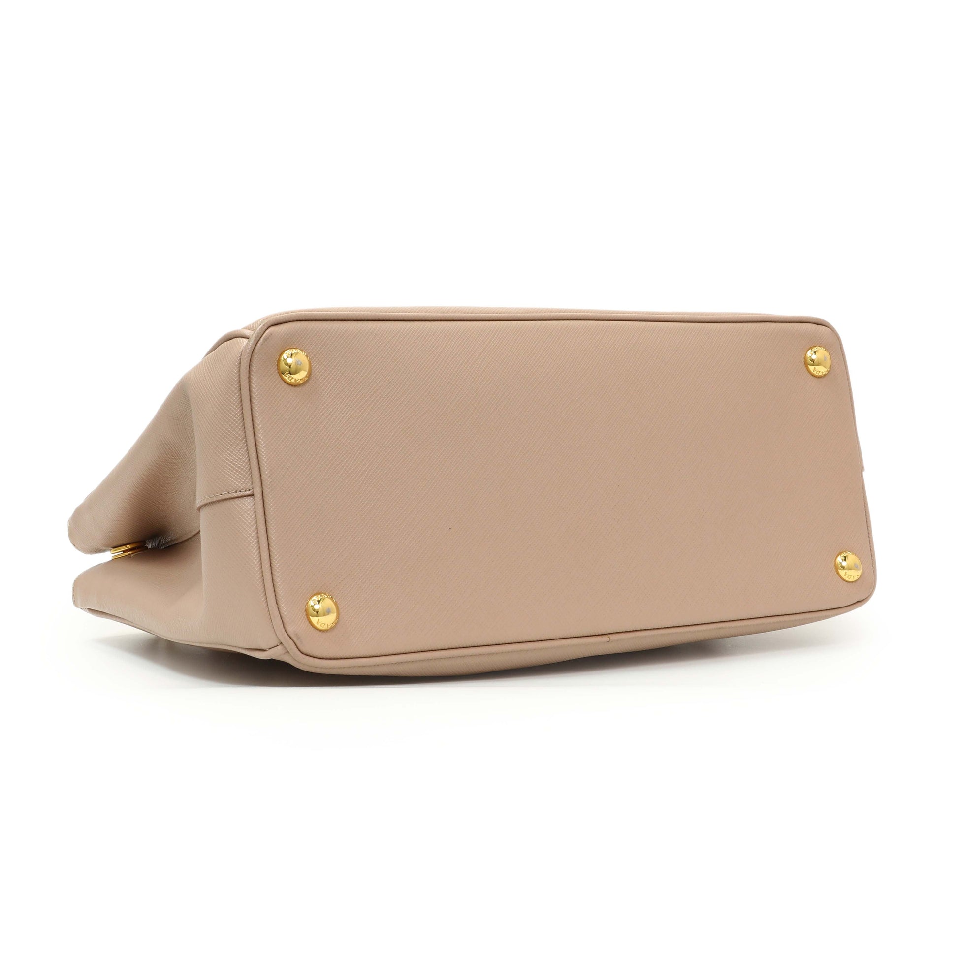 Exclusive Prada Cammeo Saffiano Medium Galleria Double Zip Tote — Back View