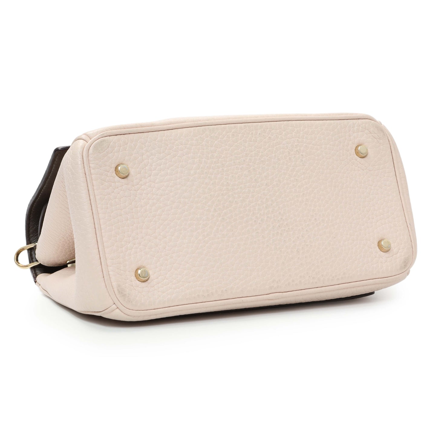 Exclusive Christian Dior Light Pink Bullcalf Mini Be Dior Flap — Back View