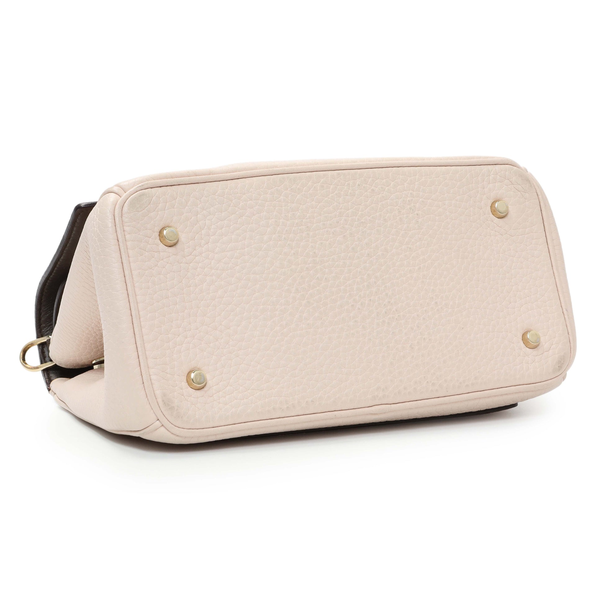 Exclusive Christian Dior Light Pink Bullcalf Mini Be Dior Flap — Back View
