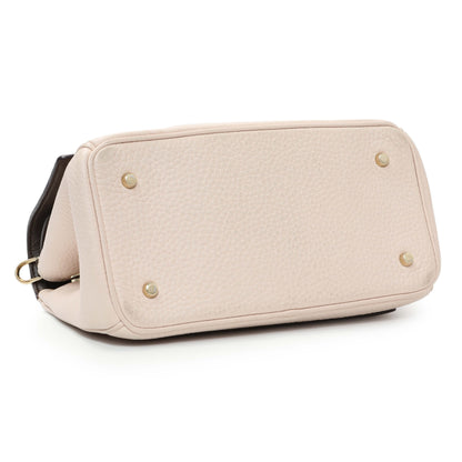 Exclusive Christian Dior Light Pink Bullcalf Mini Be Dior Flap — Back View