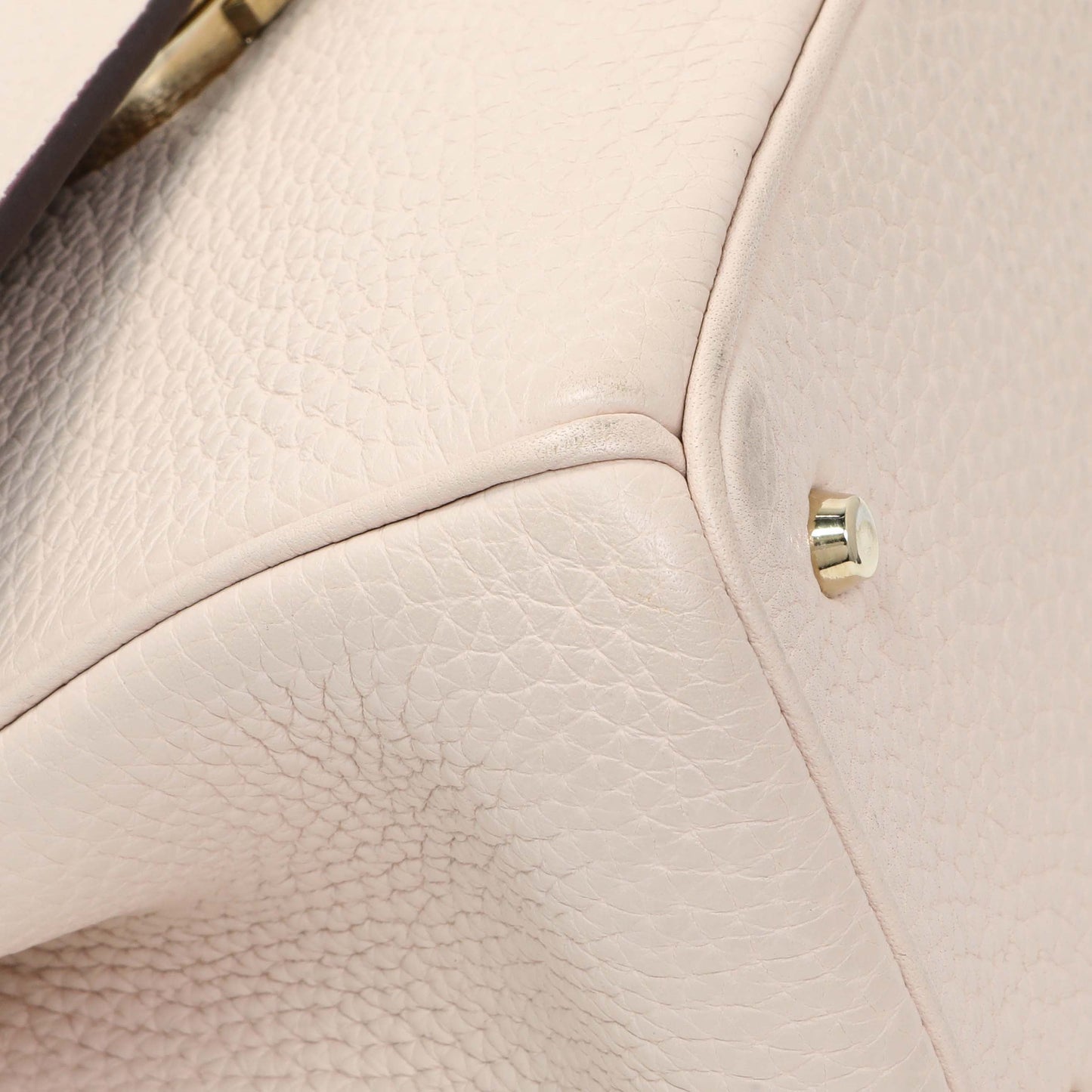 Exclusive Christian Dior Light Pink Bullcalf Mini Be Dior Flap — Top View