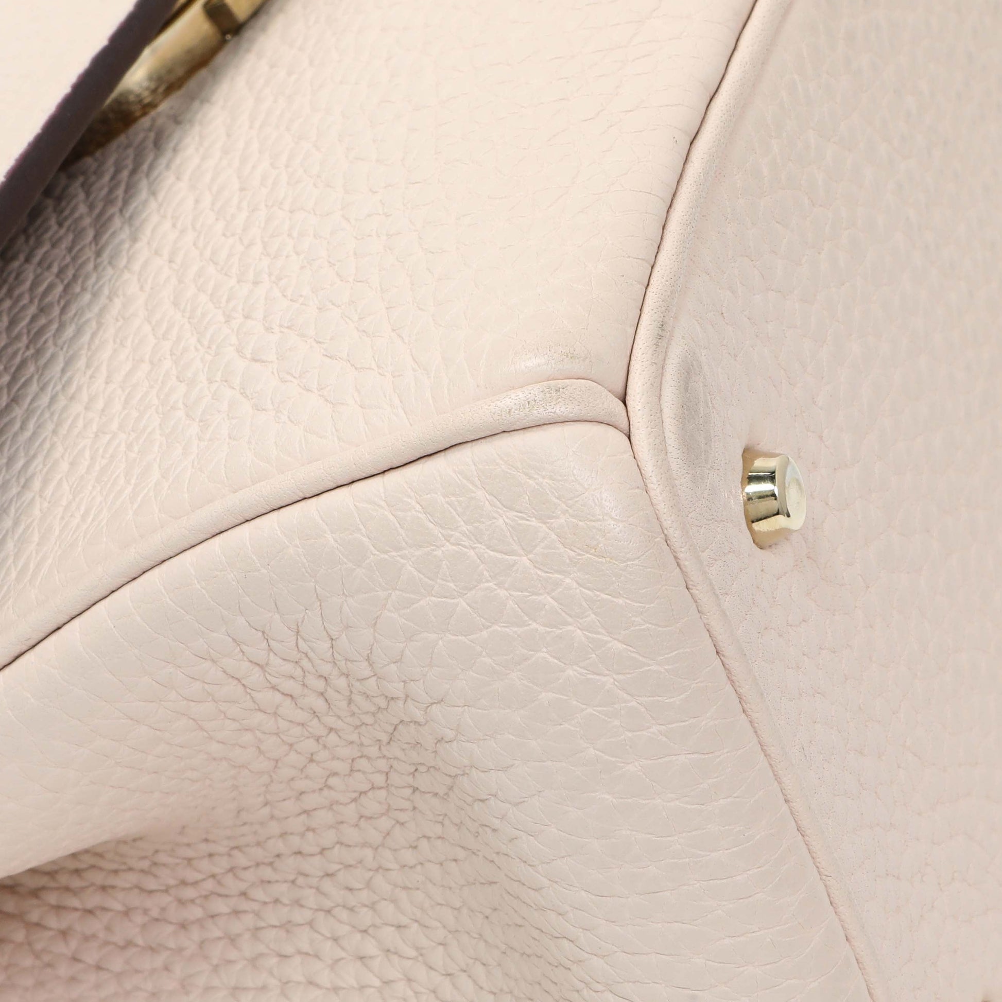 Exclusive Christian Dior Light Pink Bullcalf Mini Be Dior Flap — Top View