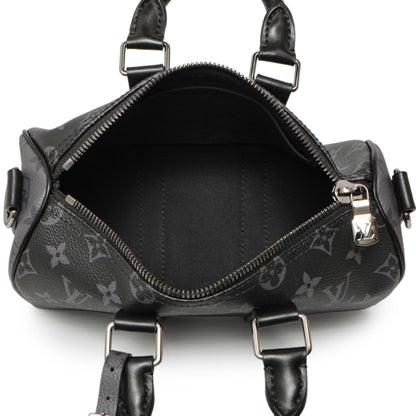 Exclusive Louis Vuitton Monogram Eclipse Keepall Bandouliere 25 — Top View