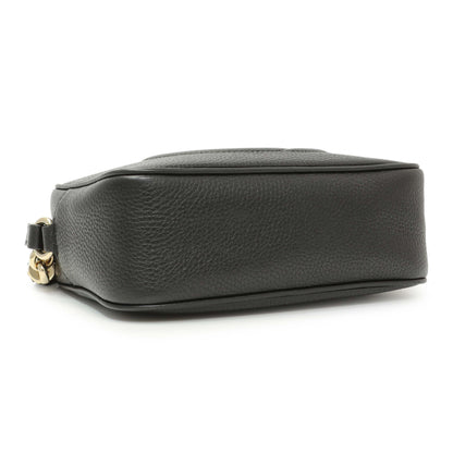 Exclusive Gucci Black Pebbled Calfskin Small Soho Disco Bag — Back View