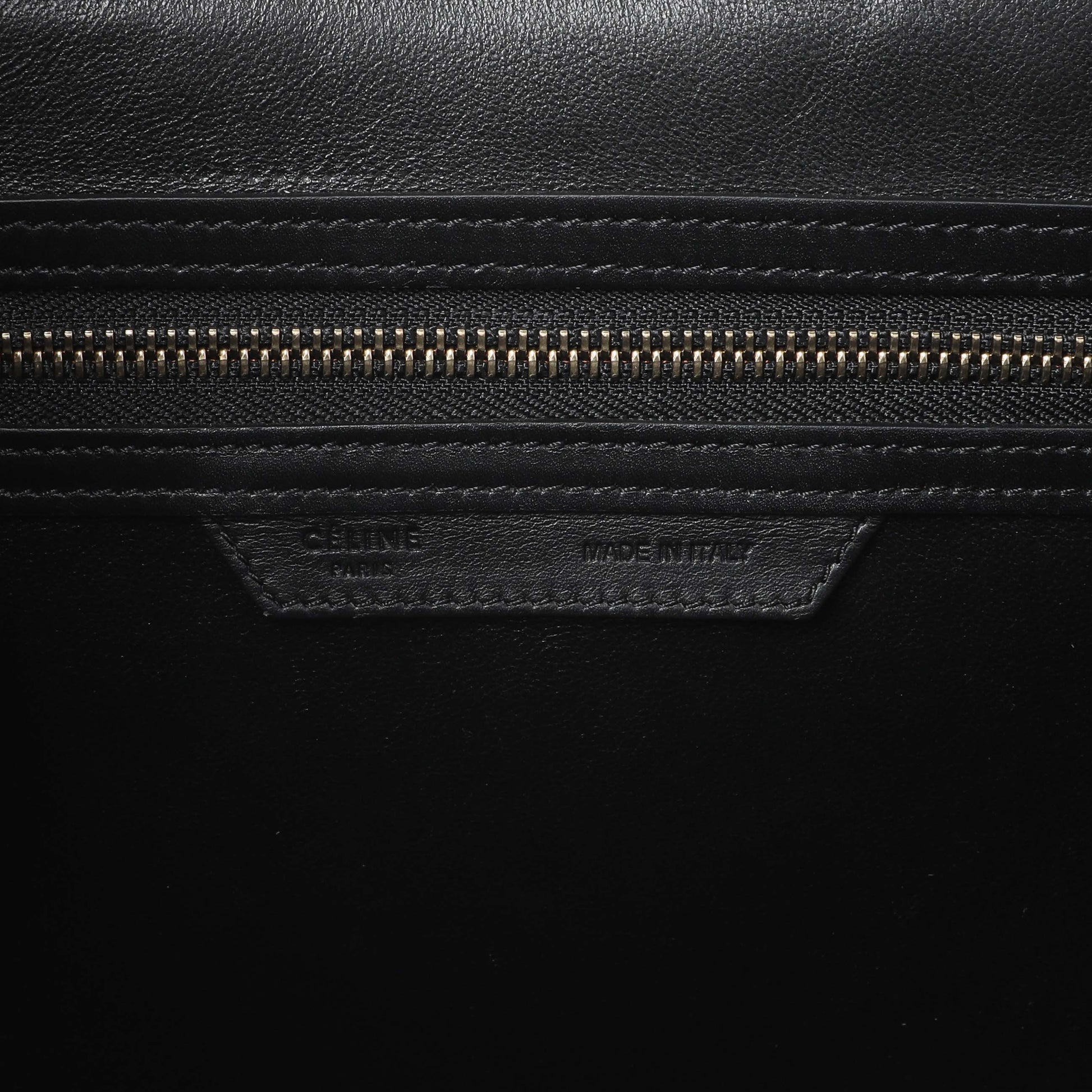 Exclusive Celine Tri-Color Calfskin Micro Luggage Tote — Alternate View 9