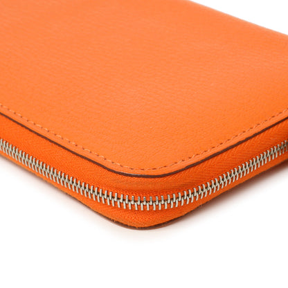 Exclusive Hermes Orange Chevre Mysore Azap Wallet — Alternate View 7