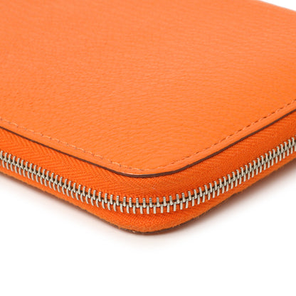 Exclusive Hermes Orange Chevre Mysore Azap Wallet — Alternate View 10