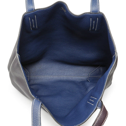 Exclusive Hermes Blue Taurillon Clemence Double Sens 36 — Alternate View 15