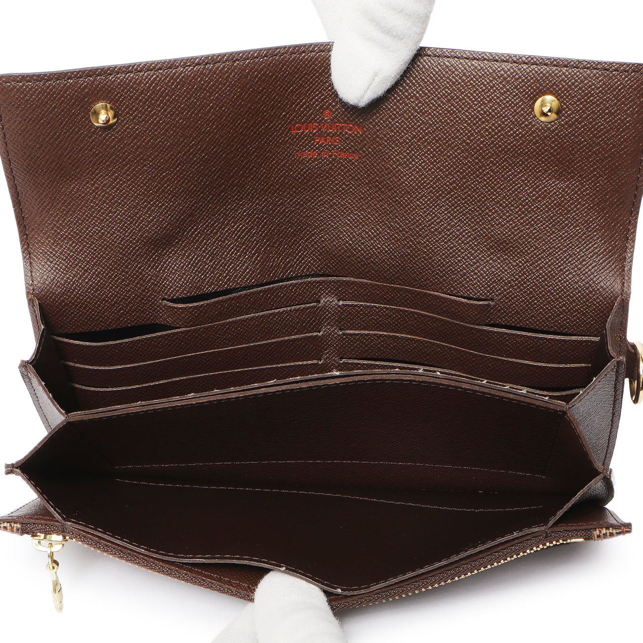 Exclusive Louis Vuitton Damier Ebene Accordeon Wallet — Alternate View 8
