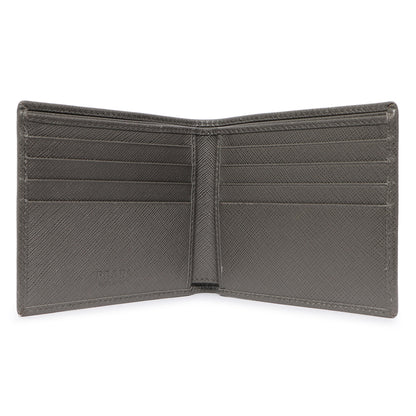 Exclusive Prada Grey Saffiano Bifold Wallet — Alternate View 8