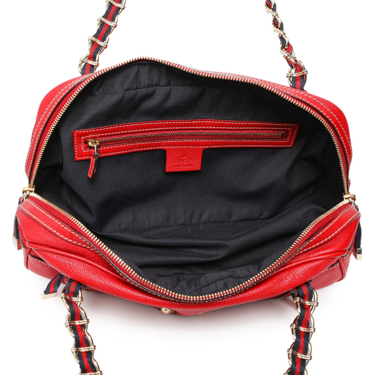 Exclusive Gucci Red Calfskin Capri Small Bowler — Alternate View 8
