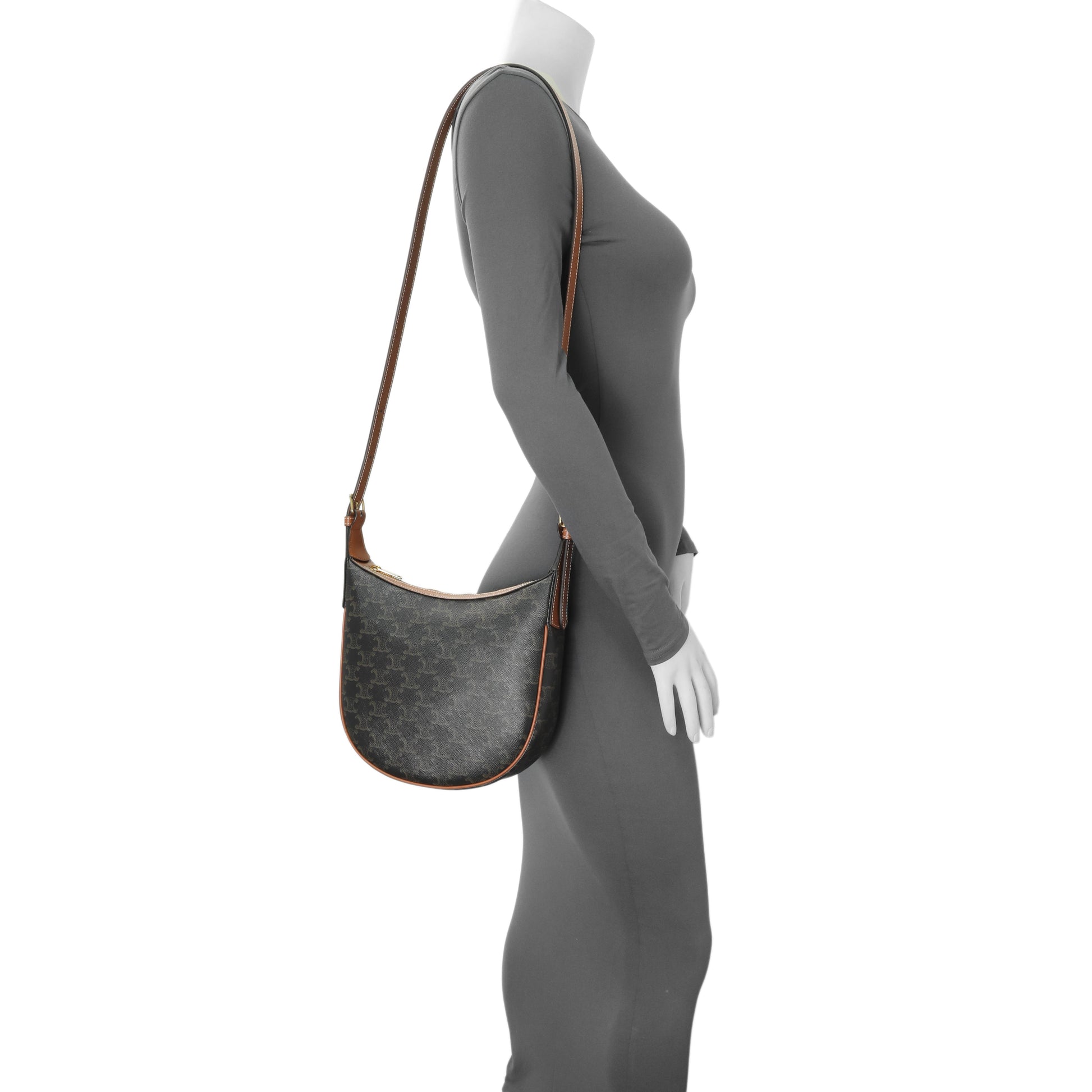 Exclusive Celine Trimophe Canvas Heloise Bag — Detail View
