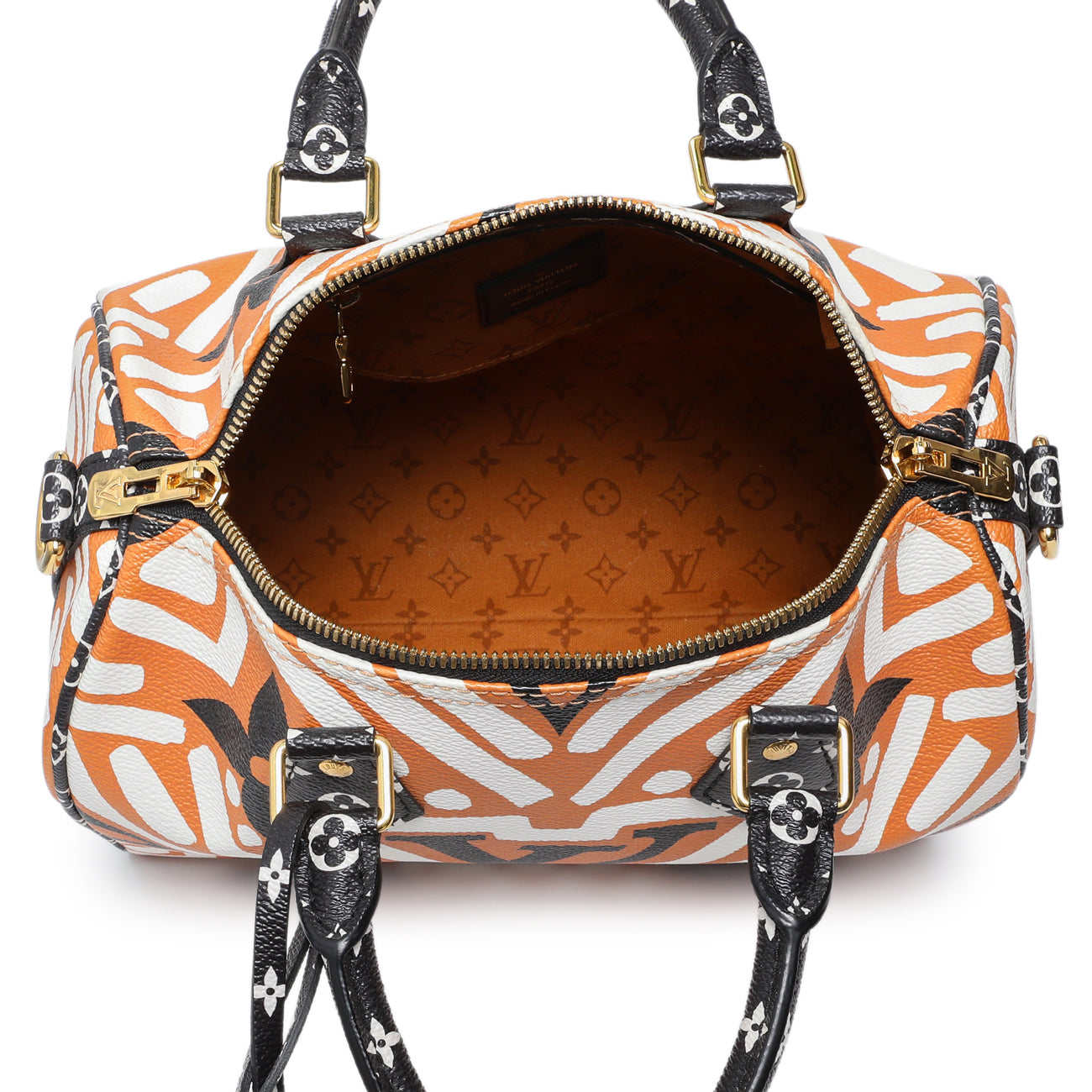 Exclusive Louis Vuitton Monogram Giant Crafty Speedy Bandouliere 25 — Top View