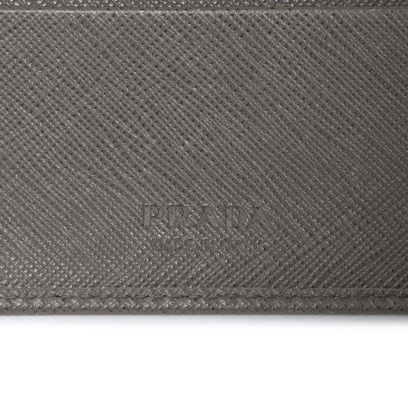 Exclusive Prada Grey Saffiano Bifold Wallet — Alternate View 9