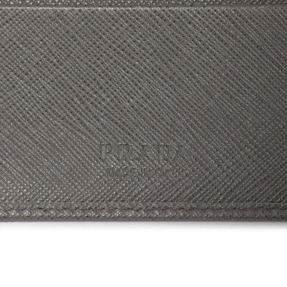 Exclusive Prada Grey Saffiano Bifold Wallet — Alternate View 9