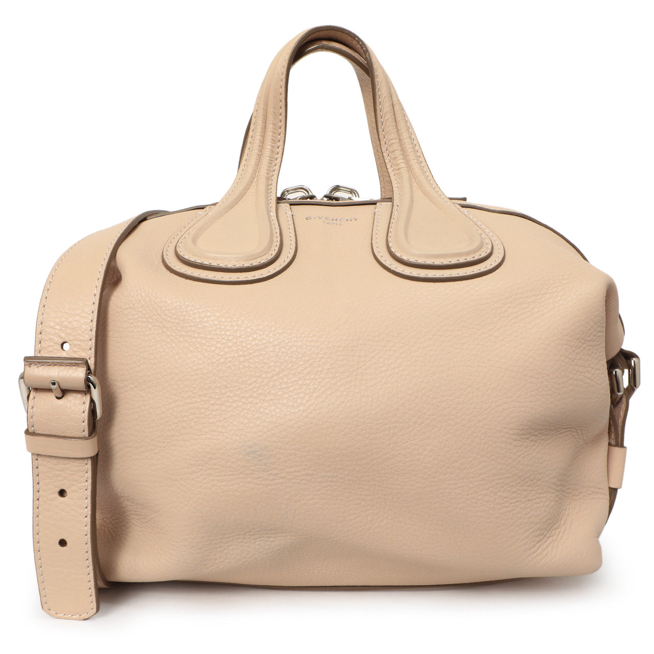 Exclusive Givenchy Beige Calfskin Small Nightingale — Front View