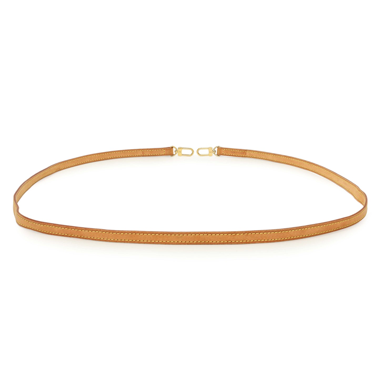 Exclusive Louis Vuitton Vachetta Leather 12mm Shoulder Strap — Side View