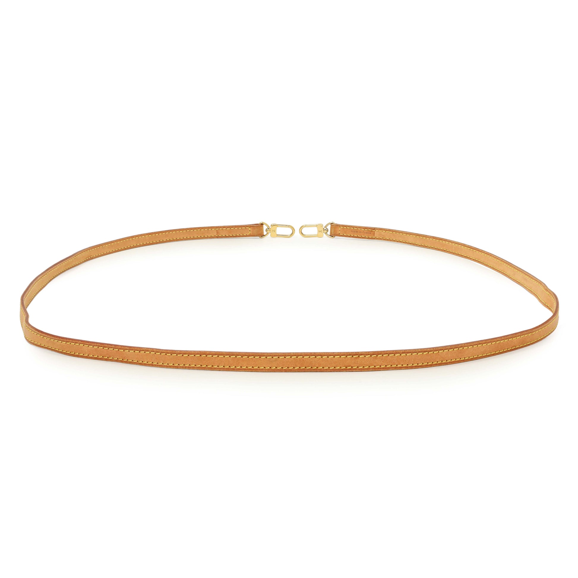 Exclusive Louis Vuitton Vachetta Leather 12mm Shoulder Strap — Side View