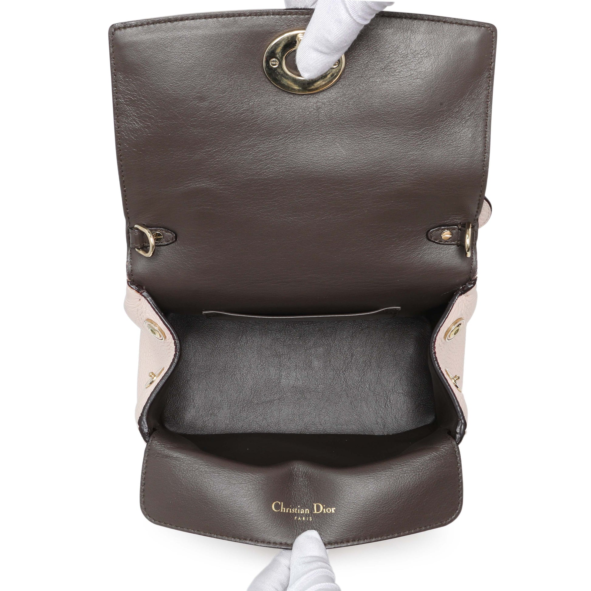 Exclusive Christian Dior Light Pink Bullcalf Mini Be Dior Flap — Alternate View 8