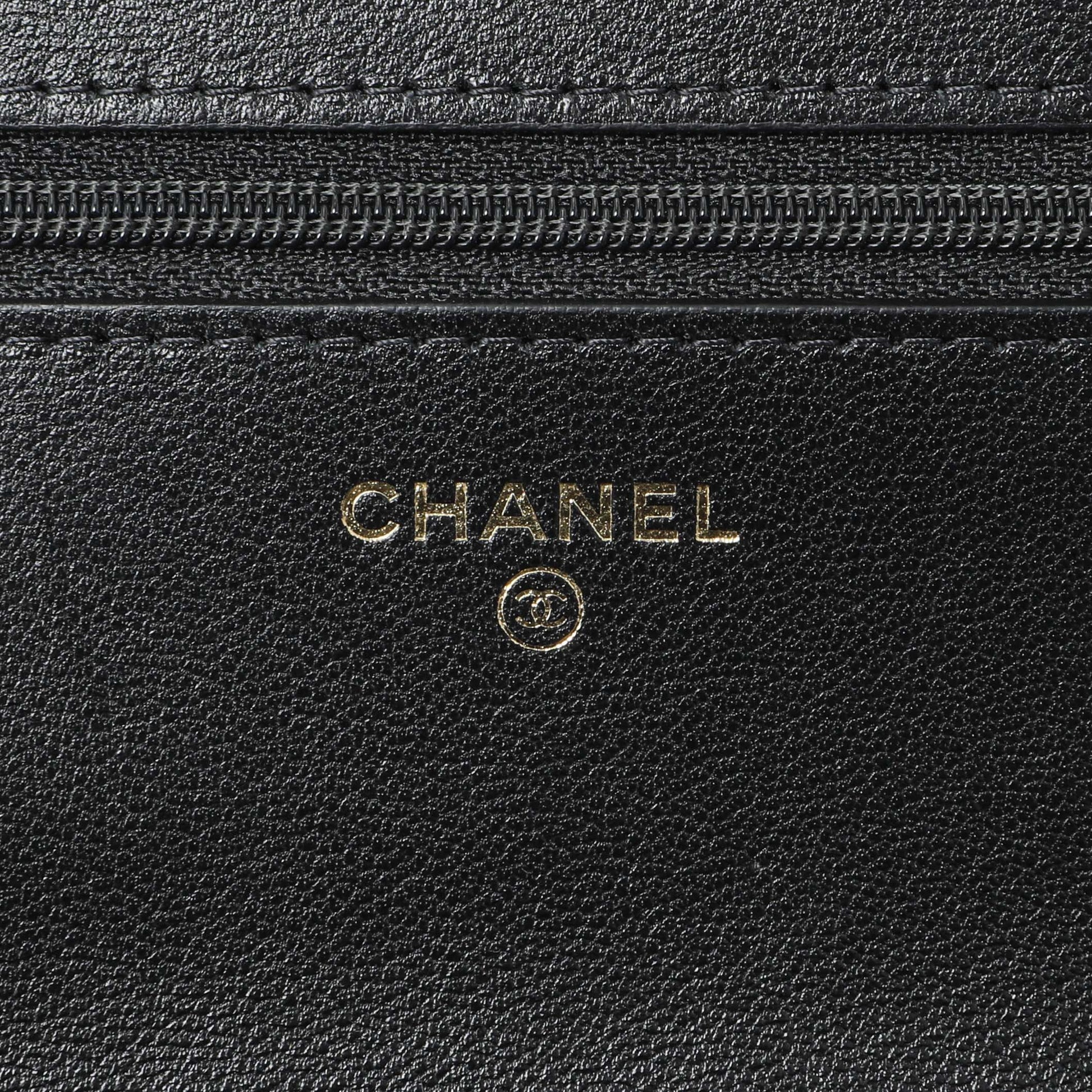 Exclusive Chanel Black Quilted Lambskin 19 Wallet On Chain — Lifestyle View