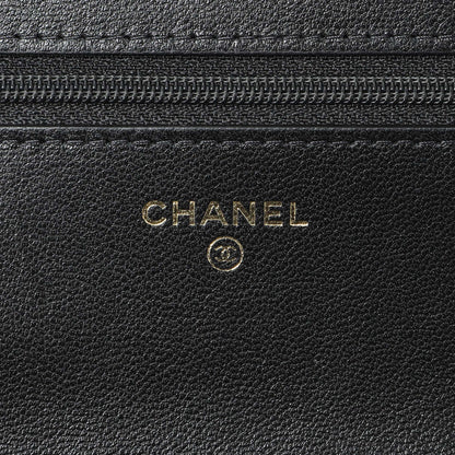 Exclusive Chanel Black Quilted Lambskin 19 Wallet On Chain — Lifestyle View