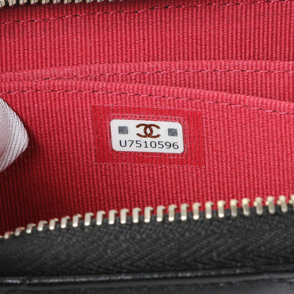 Exclusive Chanel Black Quilted Lambskin Zip Around 19 Coin Purse — Lifestyle View