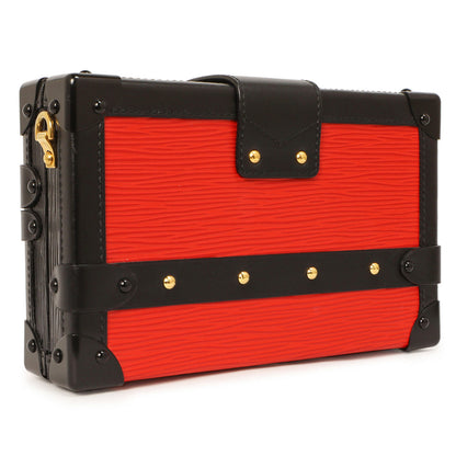 Exclusive Louis Vuitton Red Epi Petite Malle — Side View
