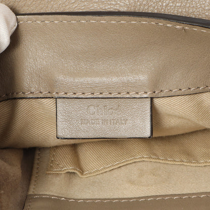Exclusive Chloe Grey Suede Calfskin Mini Faye Backpack — Alternate View 9