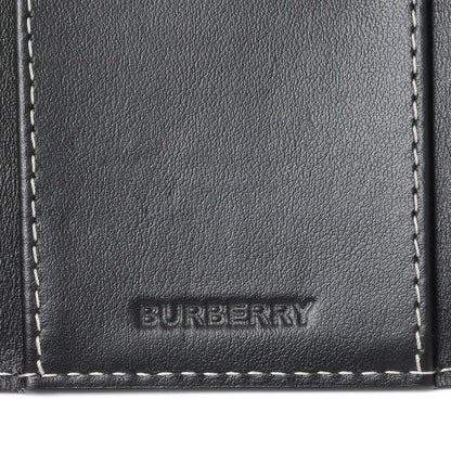 Exclusive Burberry Brown Check Canvas 6 Key Holder Case — Detail View