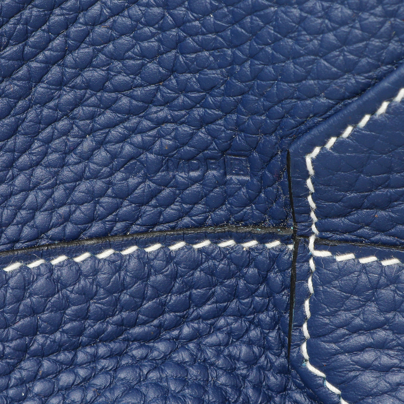 Exclusive Hermes Blue Taurillon Clemence Double Sens 36 — Alternate View 17