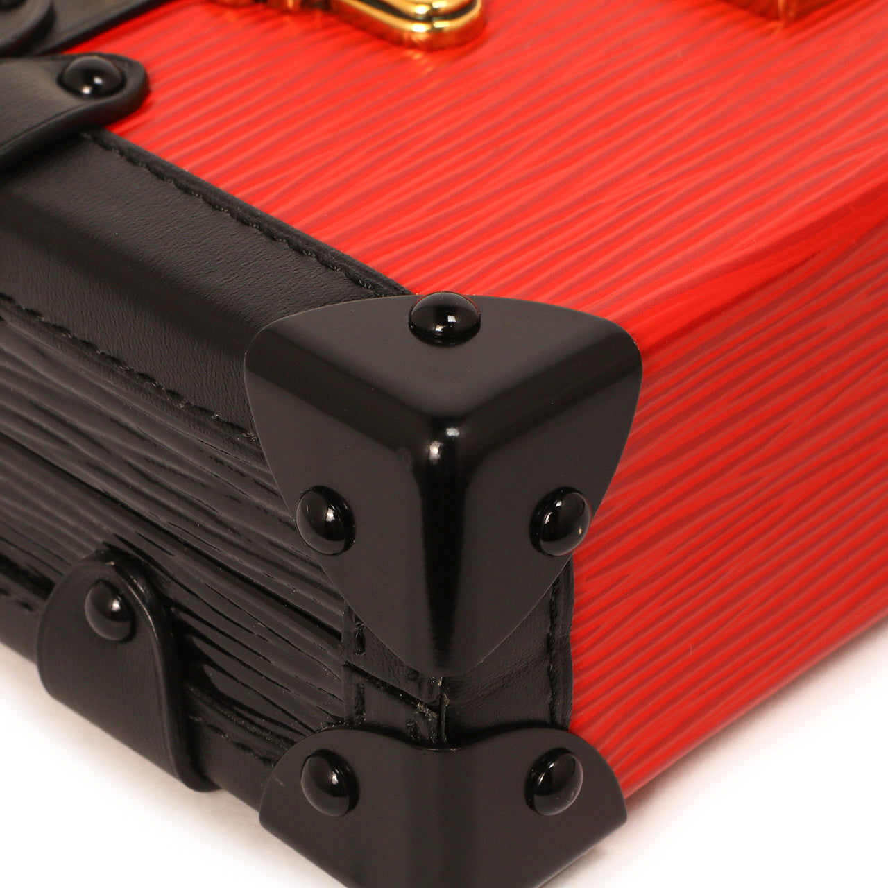 Exclusive Louis Vuitton Red Epi Petite Malle — Top View