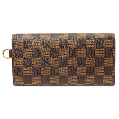 Exclusive Louis Vuitton Damier Ebene Accordeon Wallet — Side View