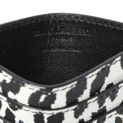 Exclusive Saint Laurent Grain De Poudre Baby Cat Print Card Case — Detail View