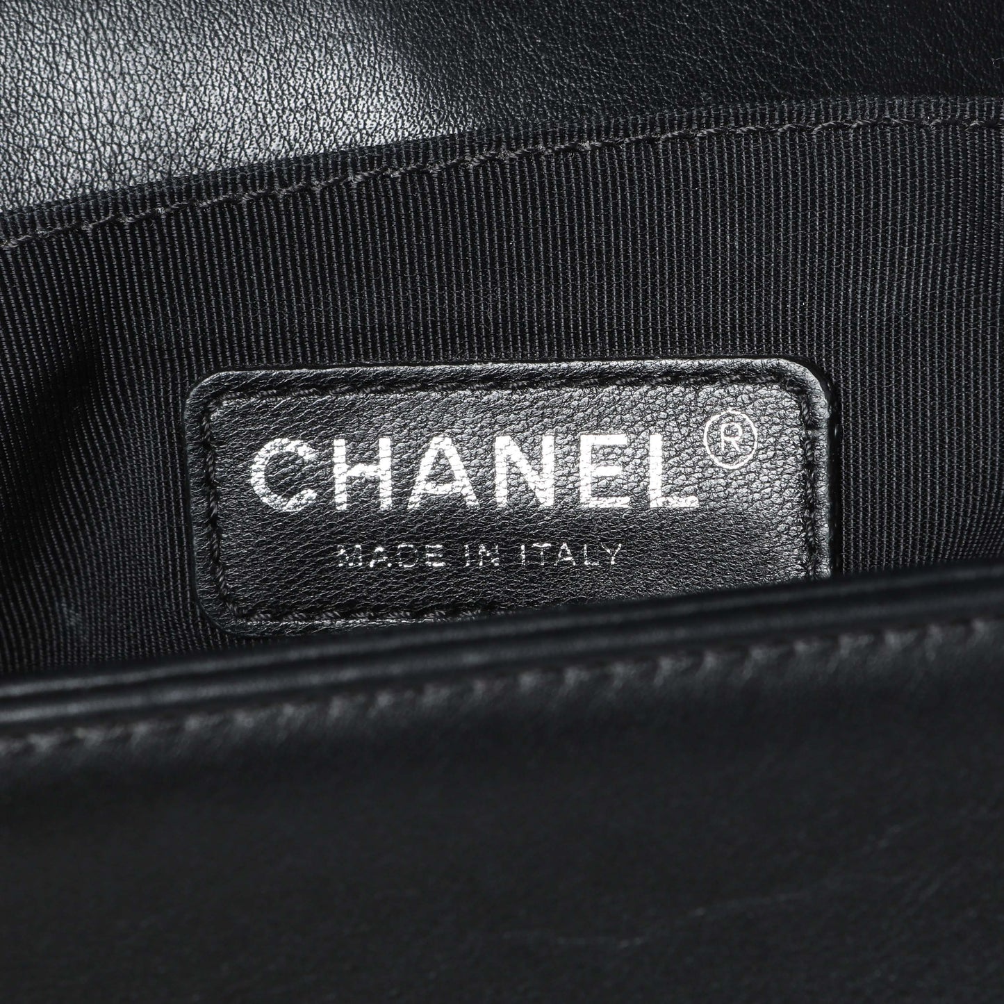 Exclusive Chanel Black Quilted Lambskin Medium Boy Flap — Alternate View 10