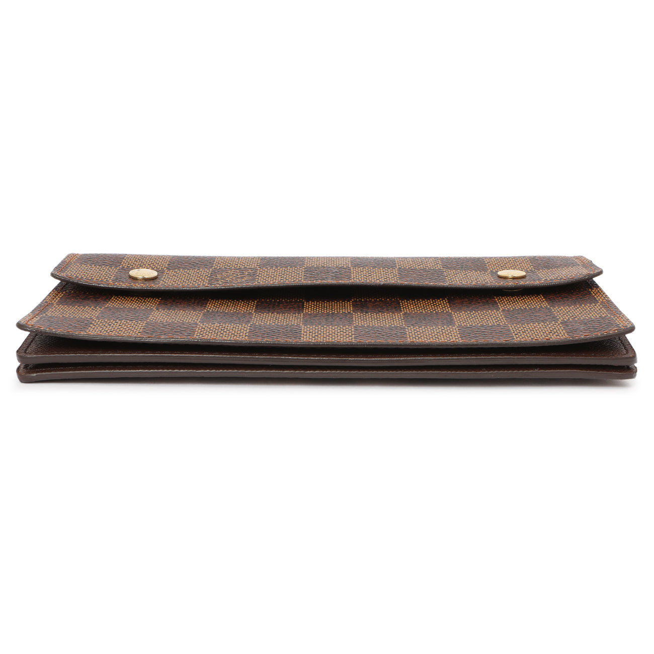 Exclusive Louis Vuitton Damier Ebene Accordeon Wallet — Back View