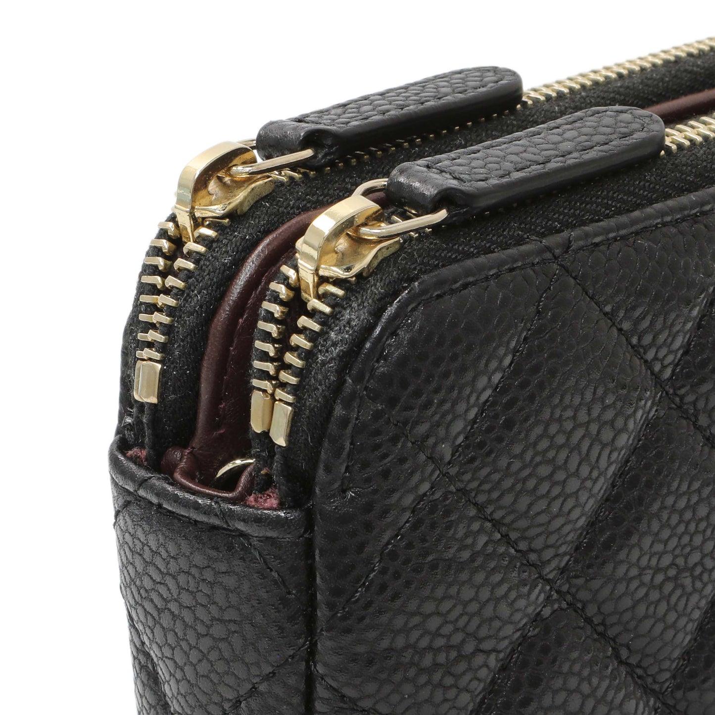 Exclusive Chanel Black Caviar Quilted Small Clutch With Chain — Alternate View 7