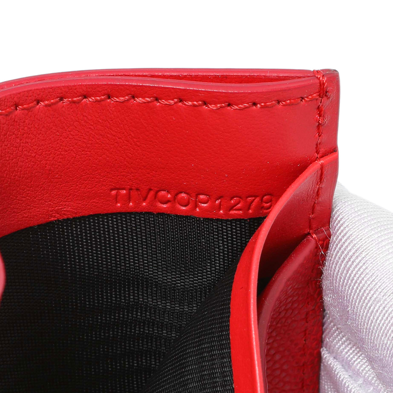 Exclusive Burberry Red Calfskin Card Holder — Alternate View 7