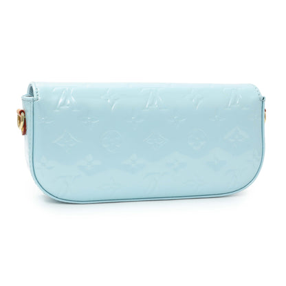Exclusive Louis Vuitton Light Blue Vernis Malibu Pochette — Side View