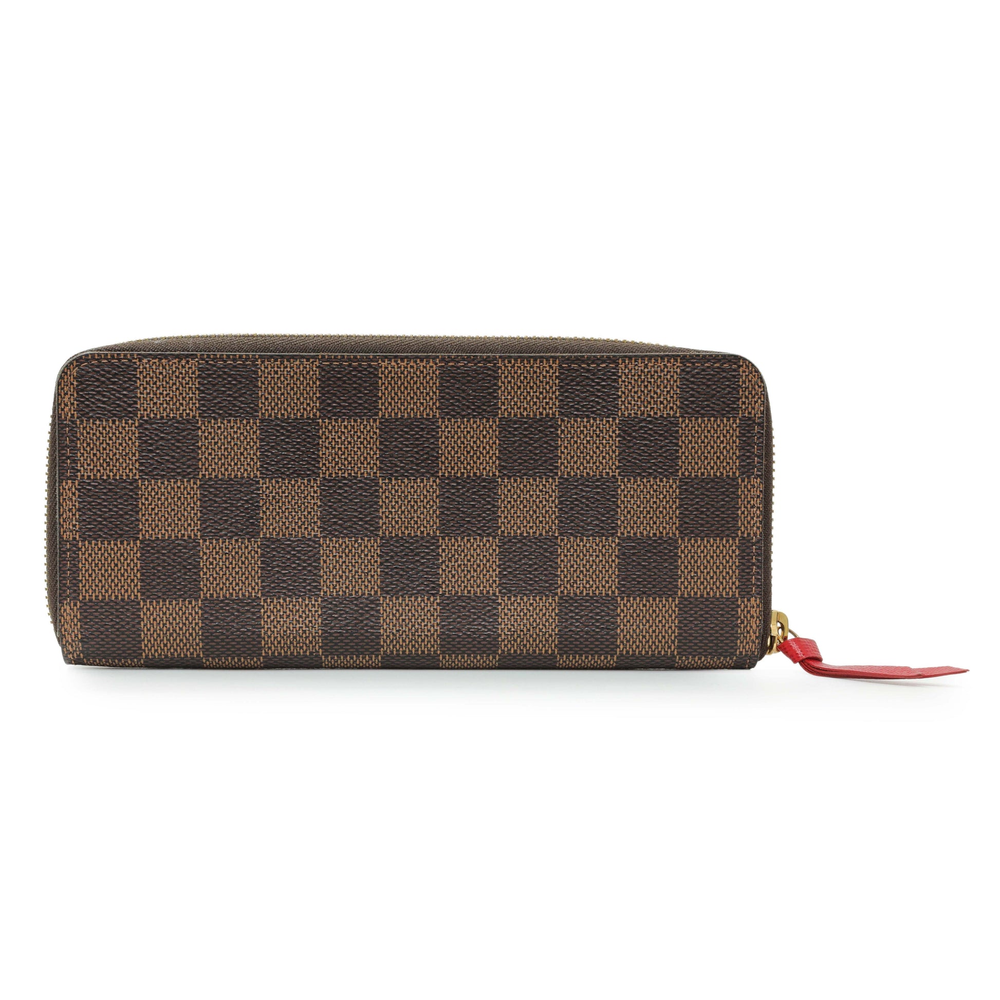 Exclusive Louis Vuitton Damier Ebene Clemence Wallet — Side View