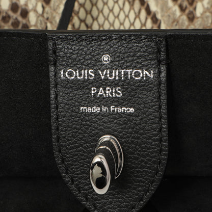 Exclusive Louis Vuitton Black Calfskin Python Lockme Cabas — Alternate View 9