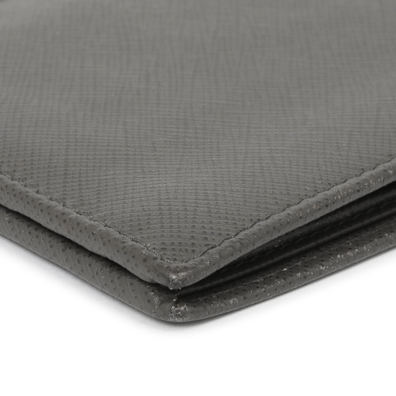 Exclusive Prada Grey Saffiano Bifold Wallet — Alternate View 7