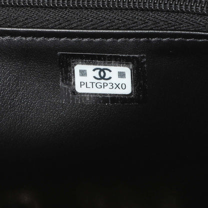 Exclusive Chanel Black Quilted Caviar Trendy Handle Clutch with Chain — Alternate View 7