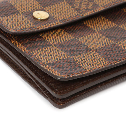 Exclusive Louis Vuitton Damier Ebene Accordeon Wallet — Top View