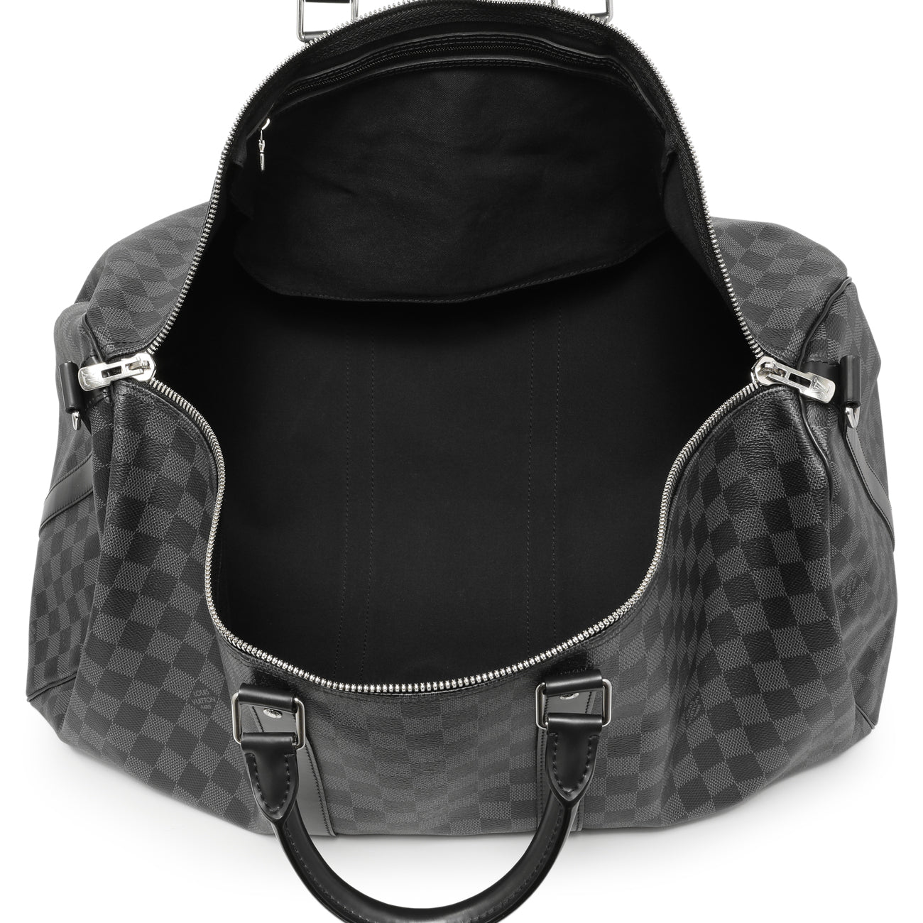 Exclusive Louis Vuitton Damier Graphite Keepall Bandouliere 55 — Alternate View 8