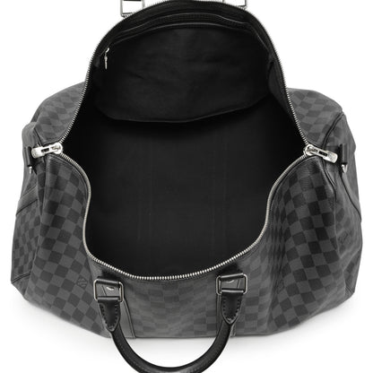 Exclusive Louis Vuitton Damier Graphite Keepall Bandouliere 55 — Alternate View 8