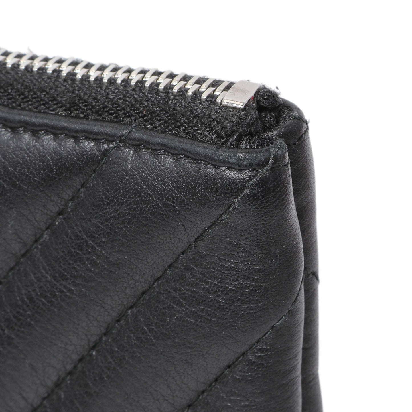 Exclusive Chanel Black Calfskin Tassel Small Cosmetic Pouch — Alternate View 10