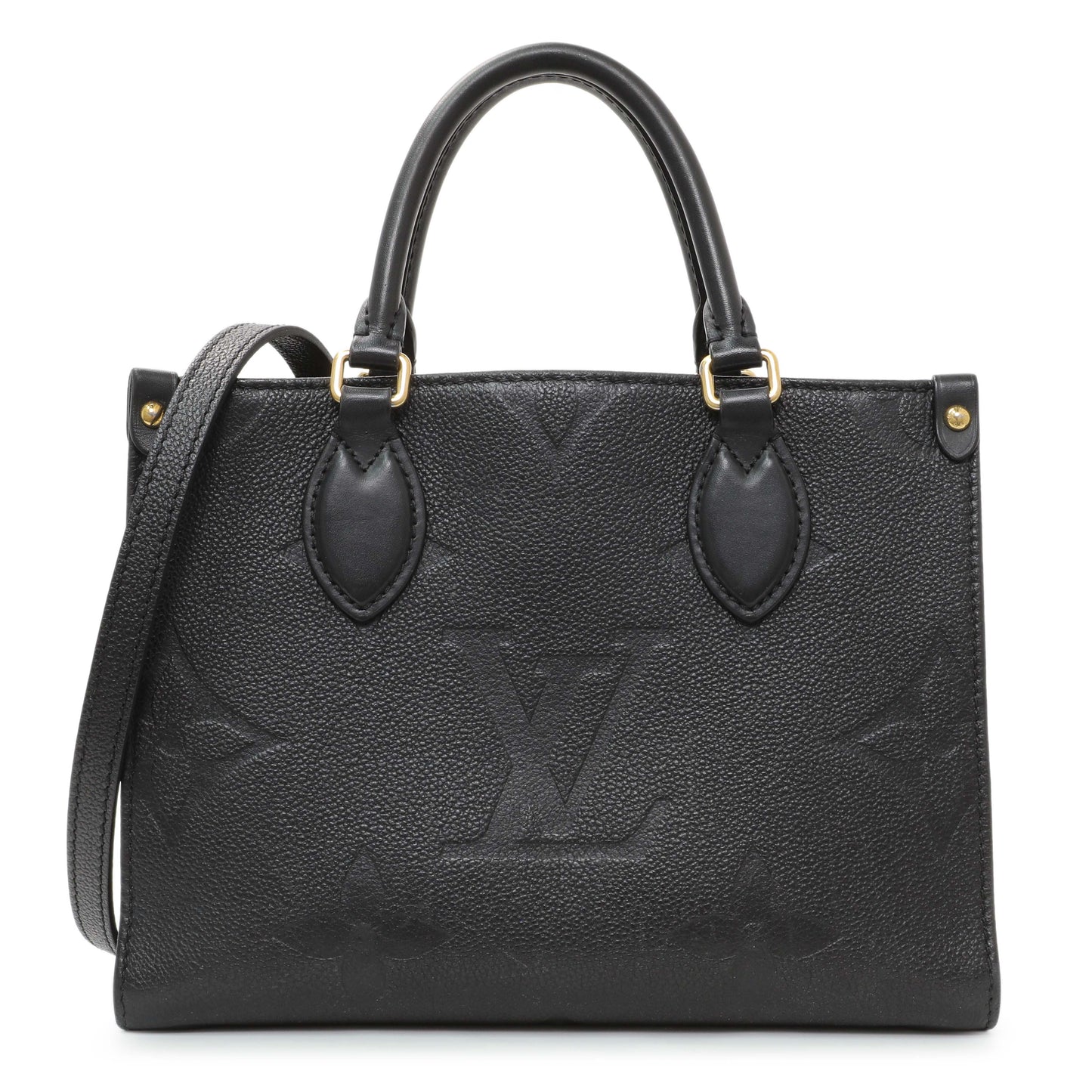 Exclusive Louis Vuitton Black Empreinte Onthego PM — Front View