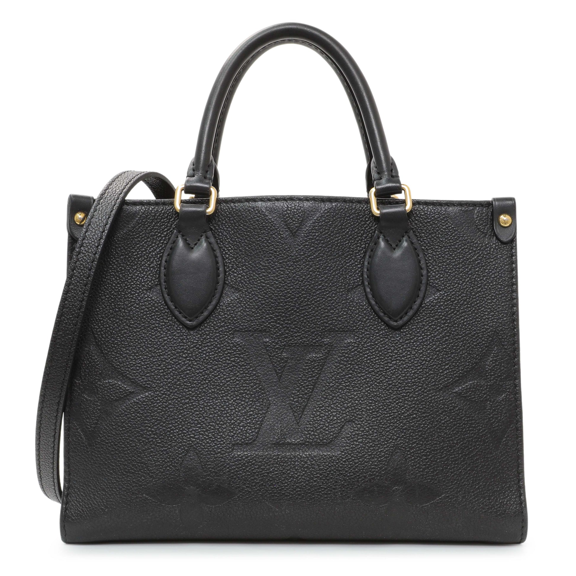 Exclusive Louis Vuitton Black Empreinte Onthego PM — Front View