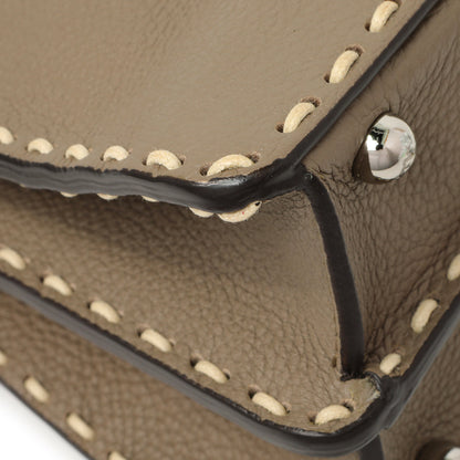 Exclusive Fendi Cuoio Romano Selleria Small Peekaboo I SEE U Satchel — Lifestyle View