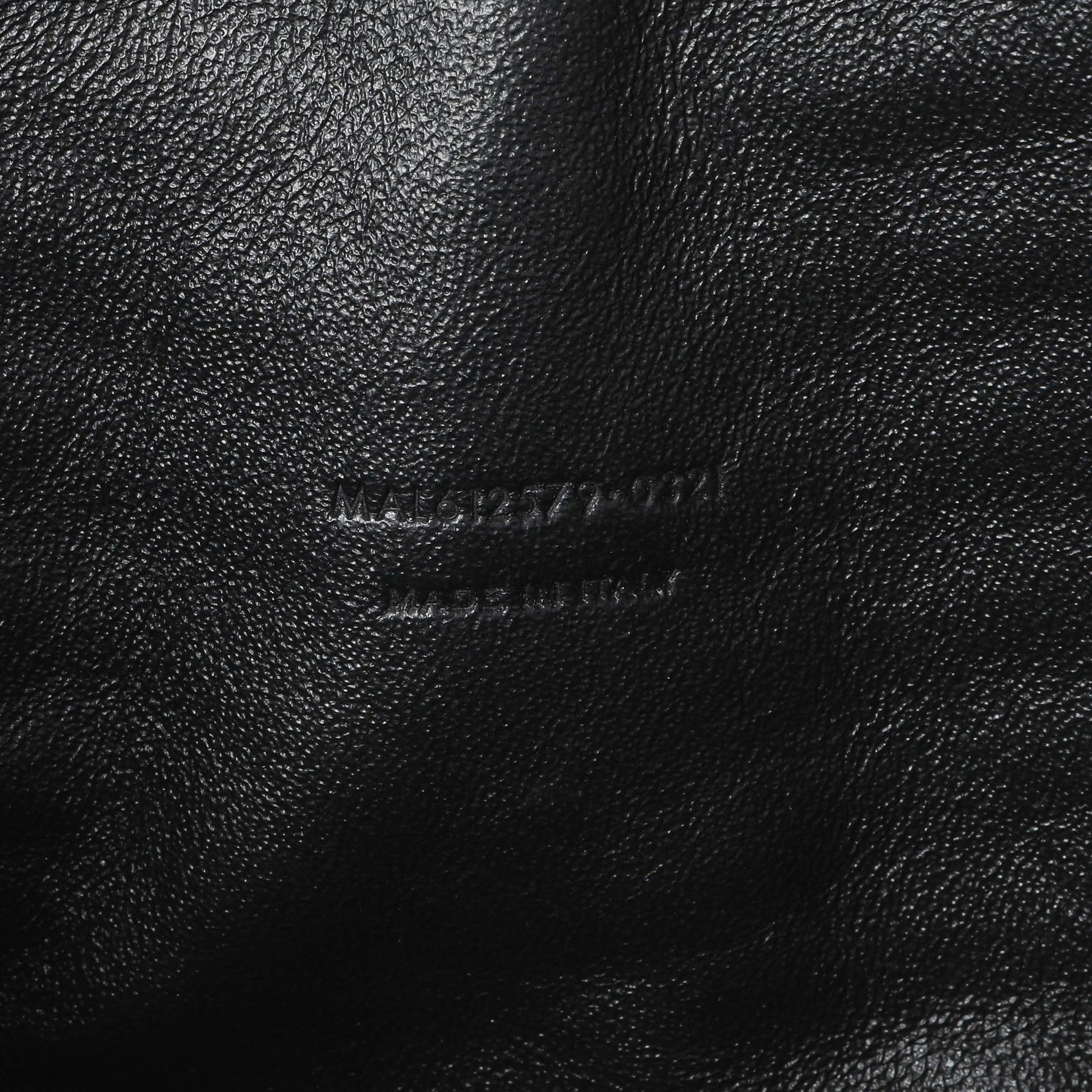 Exclusive Saint Laurent Navy Grain De Poudre Matelasse Monogram Mini Lou Camera Bag — Lifestyle View